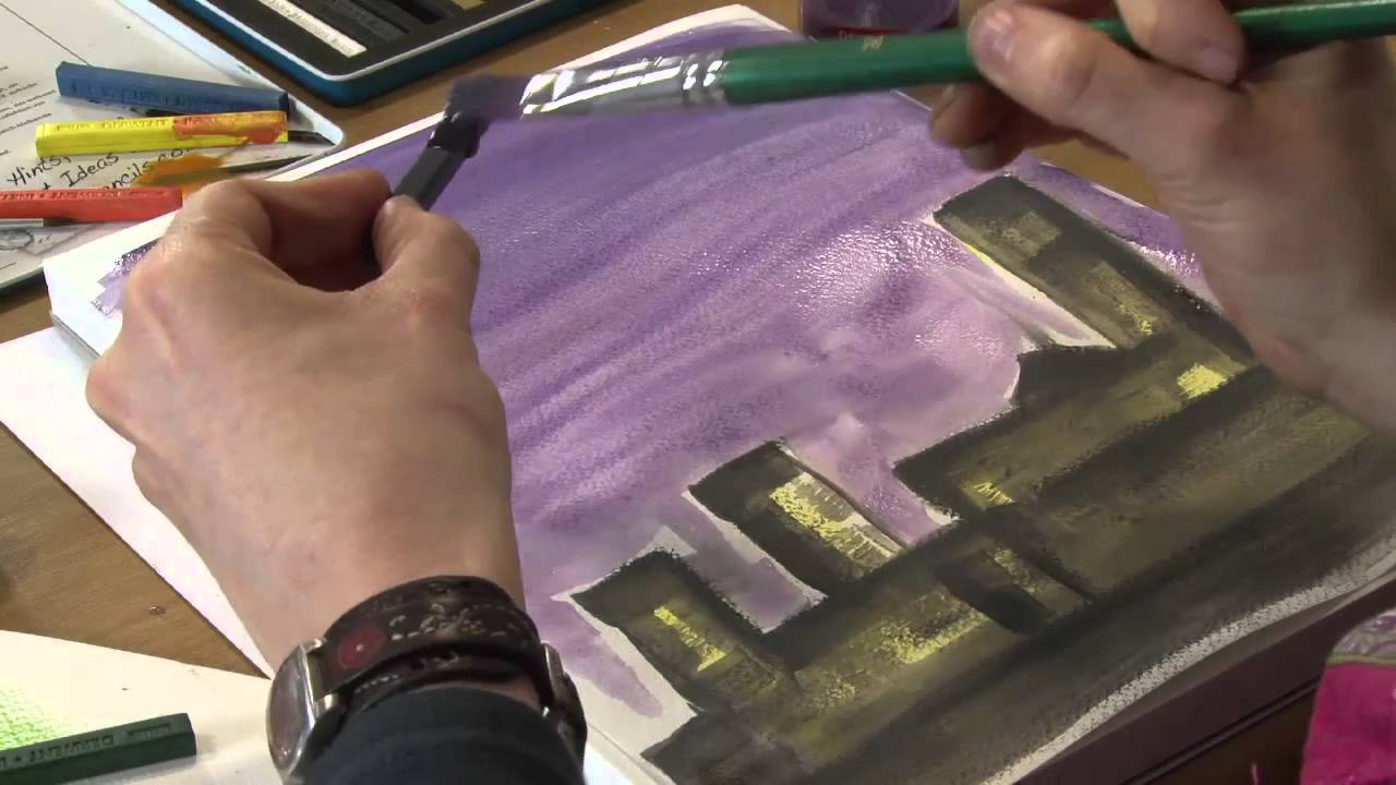 Как использовать блоки Derwent Inktense