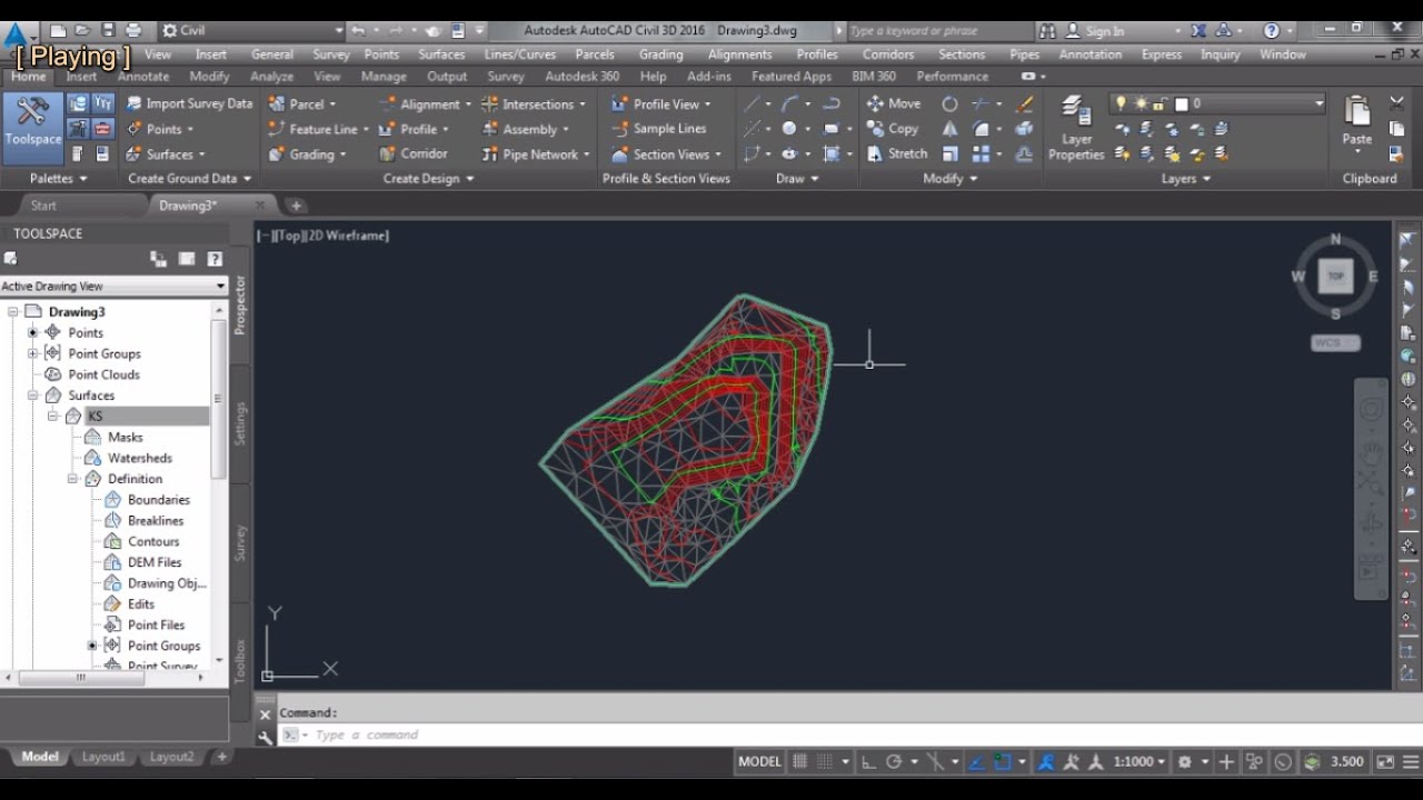 Autocad Civil 3D'de Kübaj Hesabı