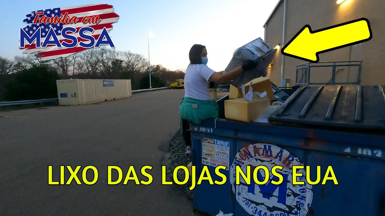 * DUMPSTER DIVING * LIXO DAS LOJAS NOS ESTADOS UNIDOS MUITA COISA NOVA