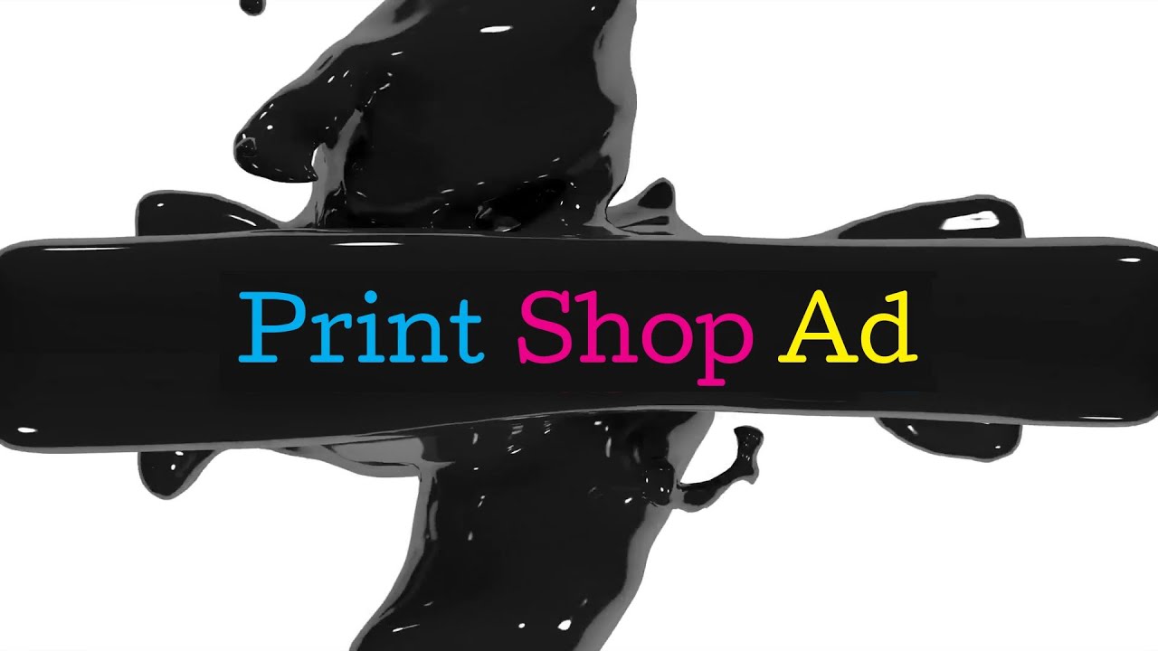 Print Shop Ad Video Template (Editable)