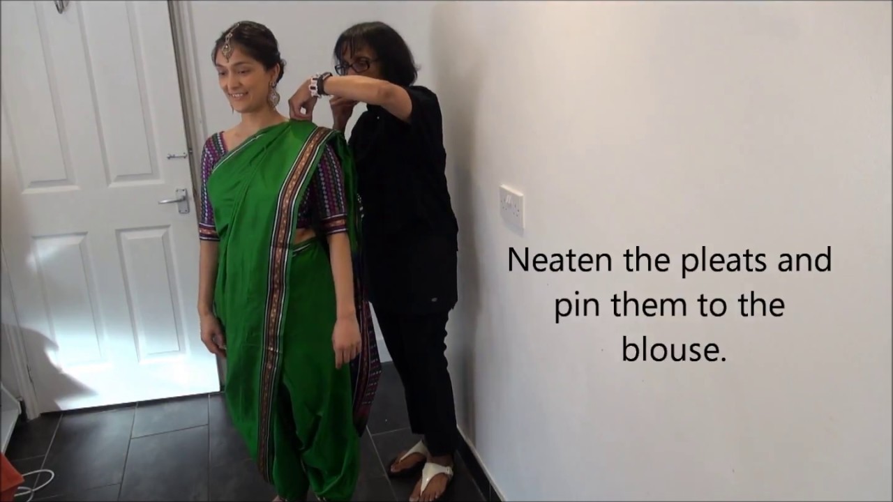 how to wear saree dhoti Inspired style