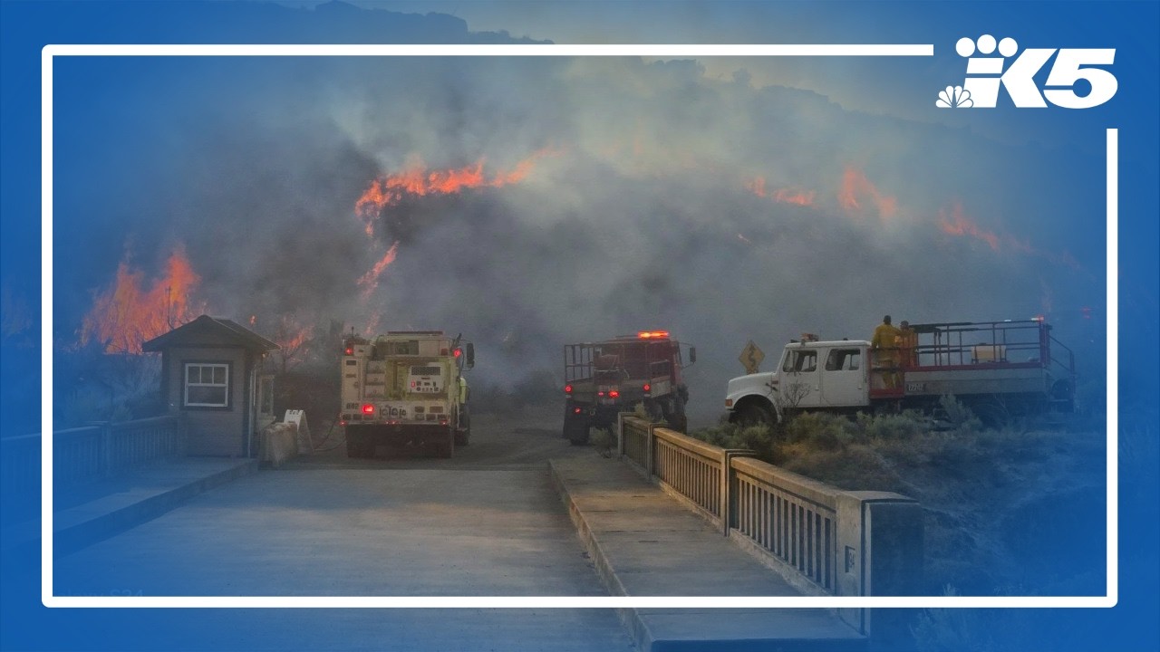 Wildfires throughout eastern Washington: structures destroyed, evacuations in place