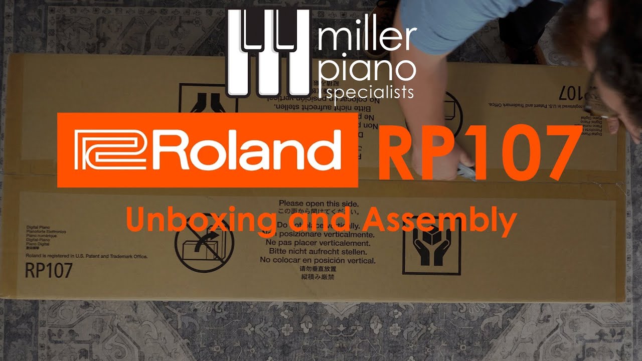 Roland RP107 Digital Piano Unboxing & Assembly | Miller Piano Specialists