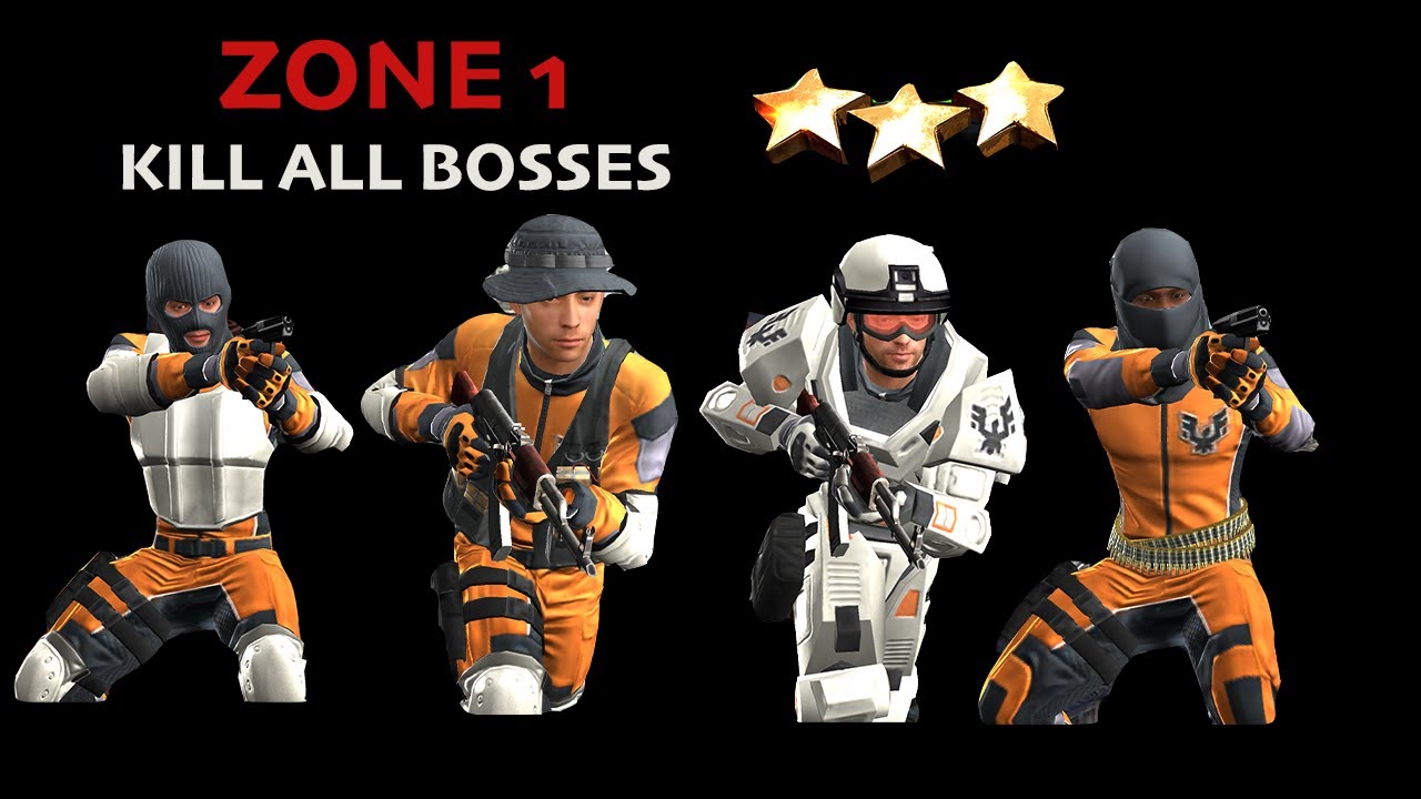 Sniper Strike : Campaign Zone 1 NORTH SEA Kill Boss (Roth/King/Kyo/Kain/Carter/Titan)(iOS & Android)