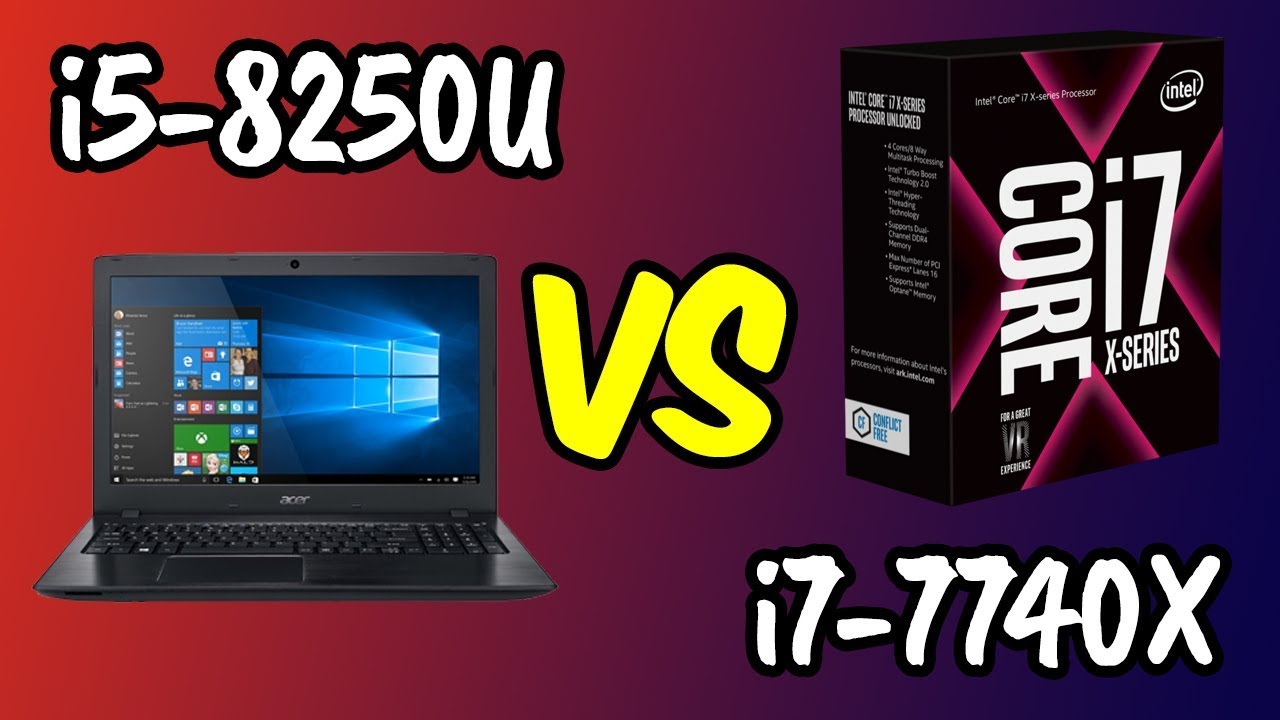 💥i5-8250U vs i7-7740X 🔥Benchmarks Test! 🎮 [4K]