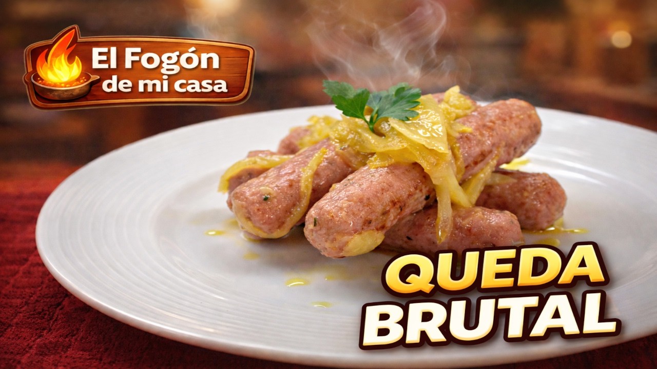 ASÍ SE HACEN LAS LONGANIZAS ENCEBOLLADAS AL VINO 🍷 Quedan Brutales