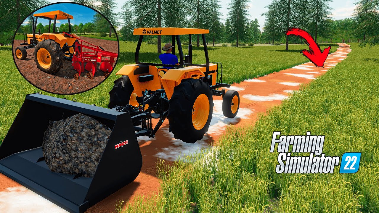Abrindo estrada com o valmetão | Pequeno produtor #01 | Farming Simulator 22
