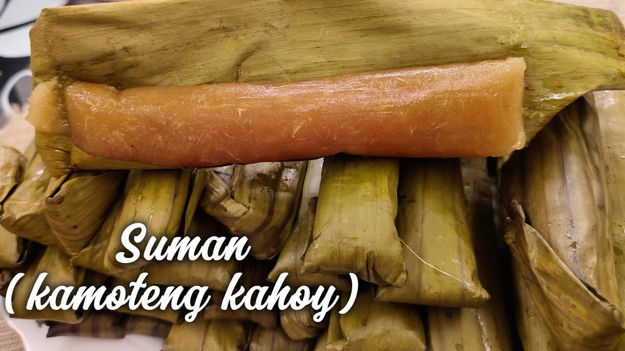 CASSAVA SUMAN /PINOY FAVORITE MERYENDA ( with 3 INGREDIENTS only). 