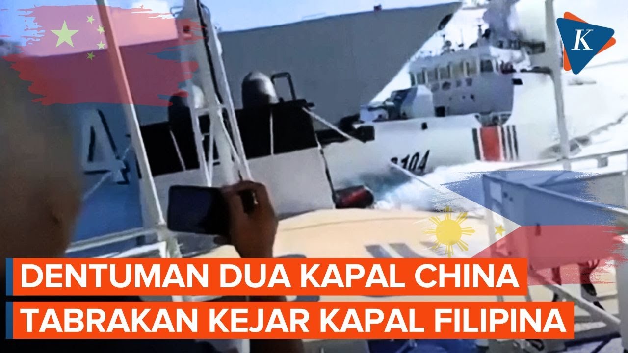 Dua Kapal China Malah Tabrakan Saat Kejar Kapal Filipina, Kok Bisa?