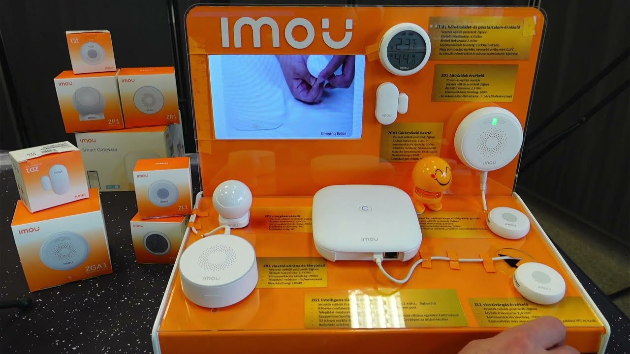 Imou smart home security központ és tartozékok bemutatása.