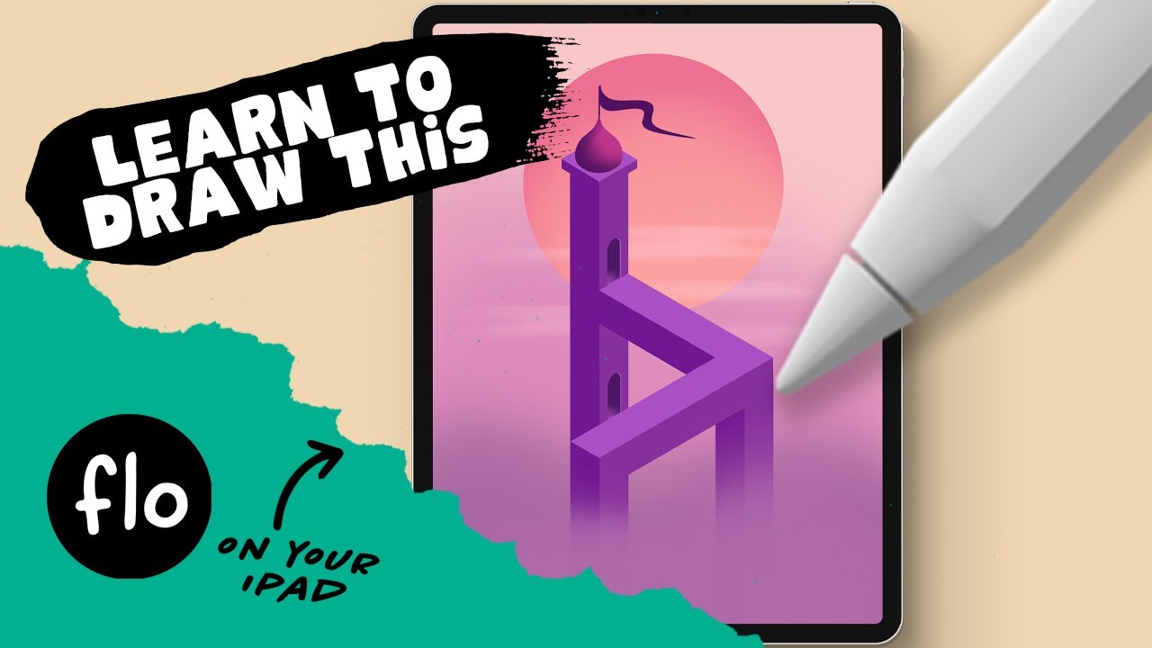 Вы можете нарисовать эту ИЗОМЕТРИЧЕСКУЮ работу в Procreate — вдохновлённую Долиной Монументов