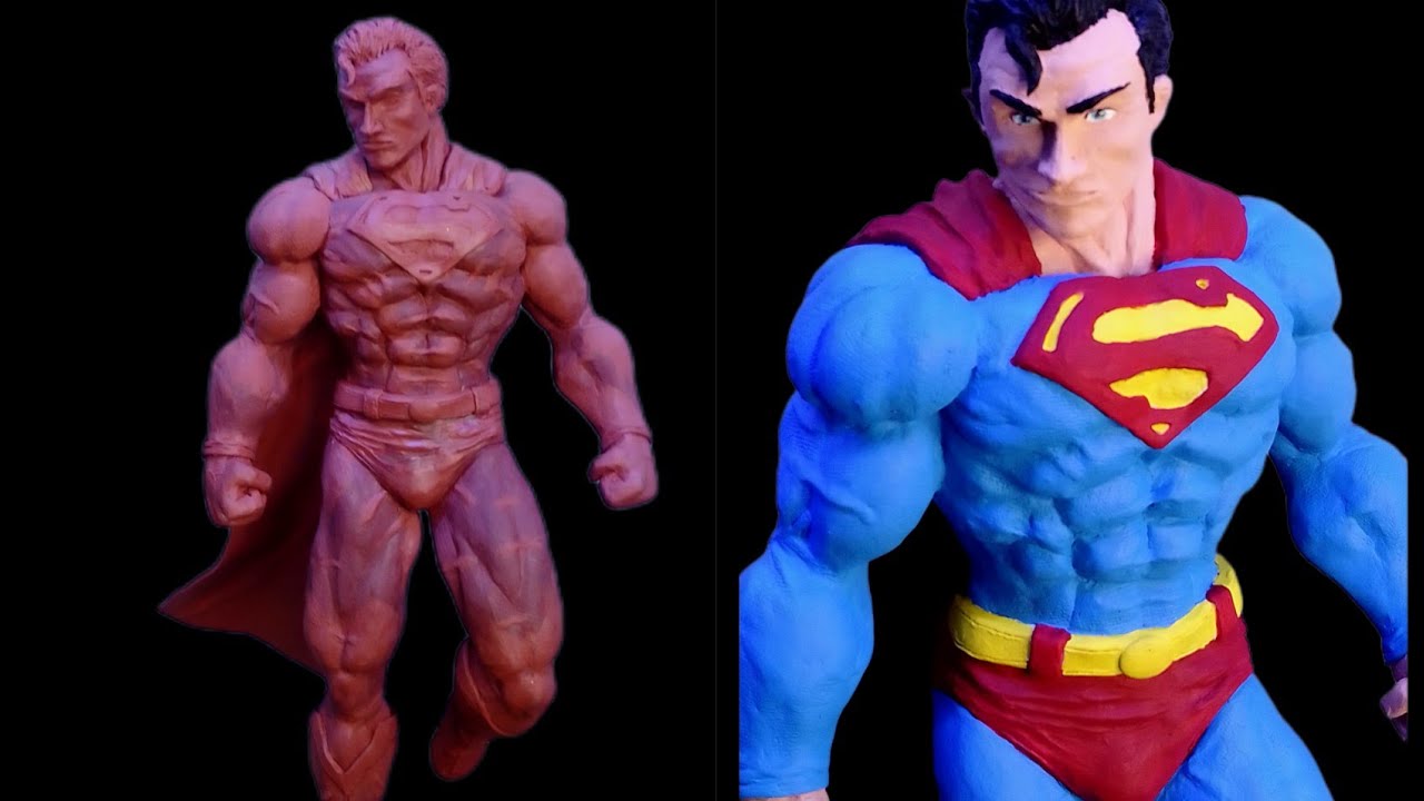 Como hacer a Superman con plastilina// Tutorial//Timelapse