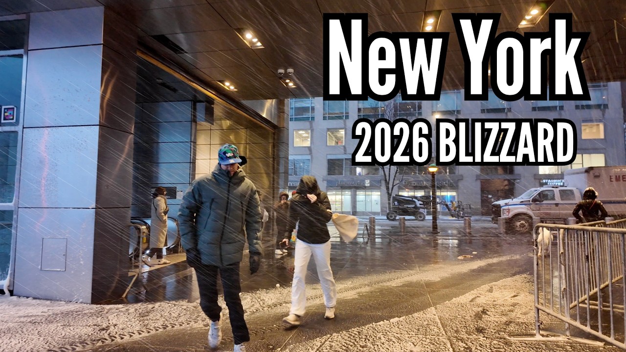 NYC Blizzard 2026 | 4K Walk in the Middle of the Storm