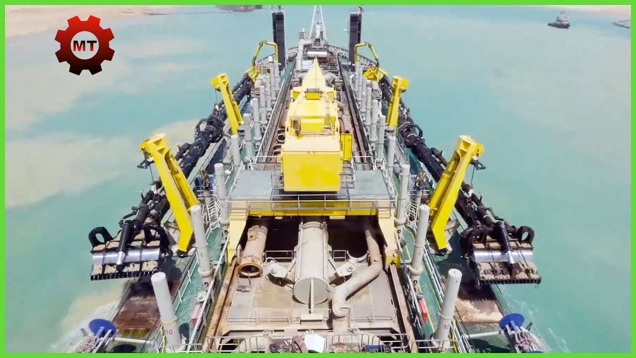 Amazing dredger! 两种挖泥船的工作原理！让你一目了然！解开困惑你多年的谜团！