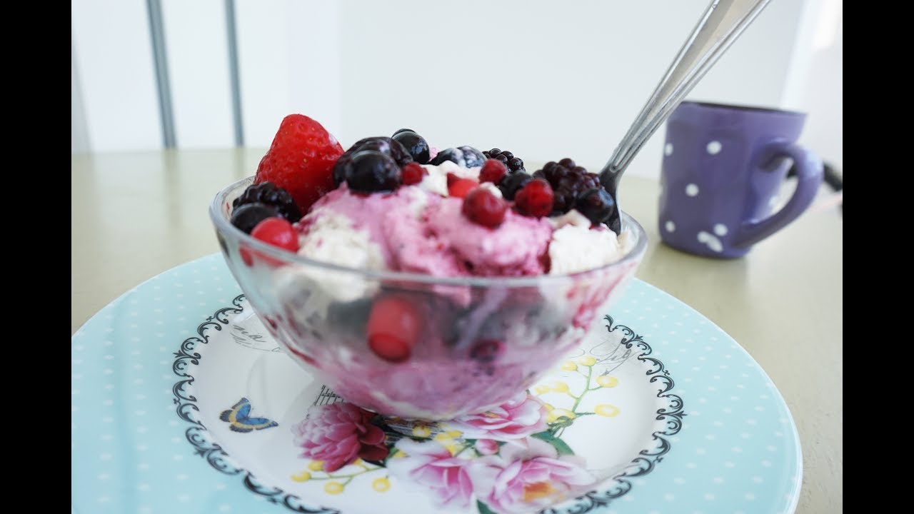 Inghetata de iaurt si fructe | Frozen yogurt | Alina in the kitchen