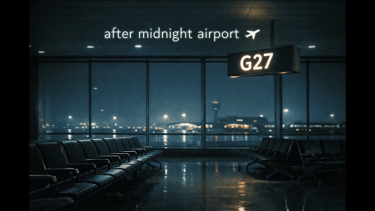 after midnight airport ✈️ | 30 min lo-fi mix for focus & calm