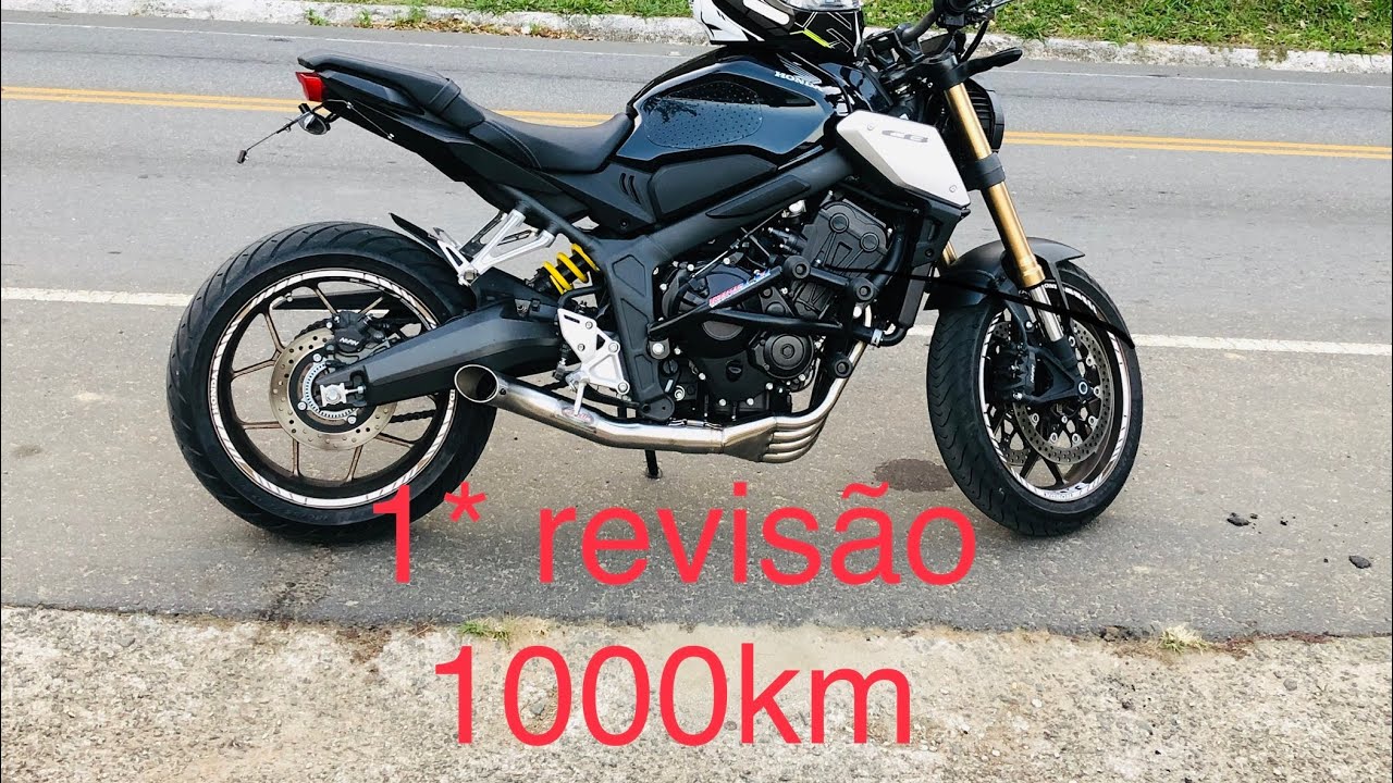 Levando a CB650R 2020 para revis&atilde;o de Mil Km! Rol&ecirc; com a motoca, curtindo o ronco !!!