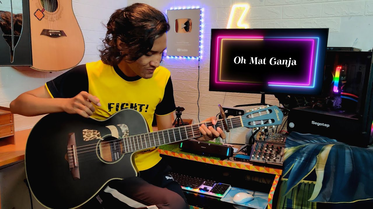 Oh Mat Ganja | Fingerstyle cover + drum | Faiz Fezz