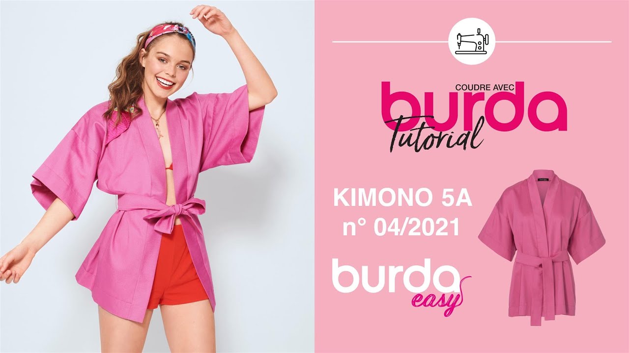 Kimono en coton 5A | BURDA EASY N°4 - Juill. / Août 2021