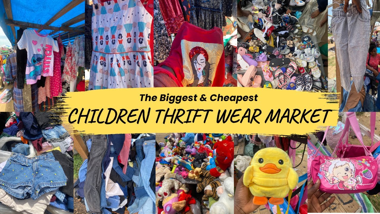 Biggest Children Thrift Market In Lagos | Aswani Market Vlog