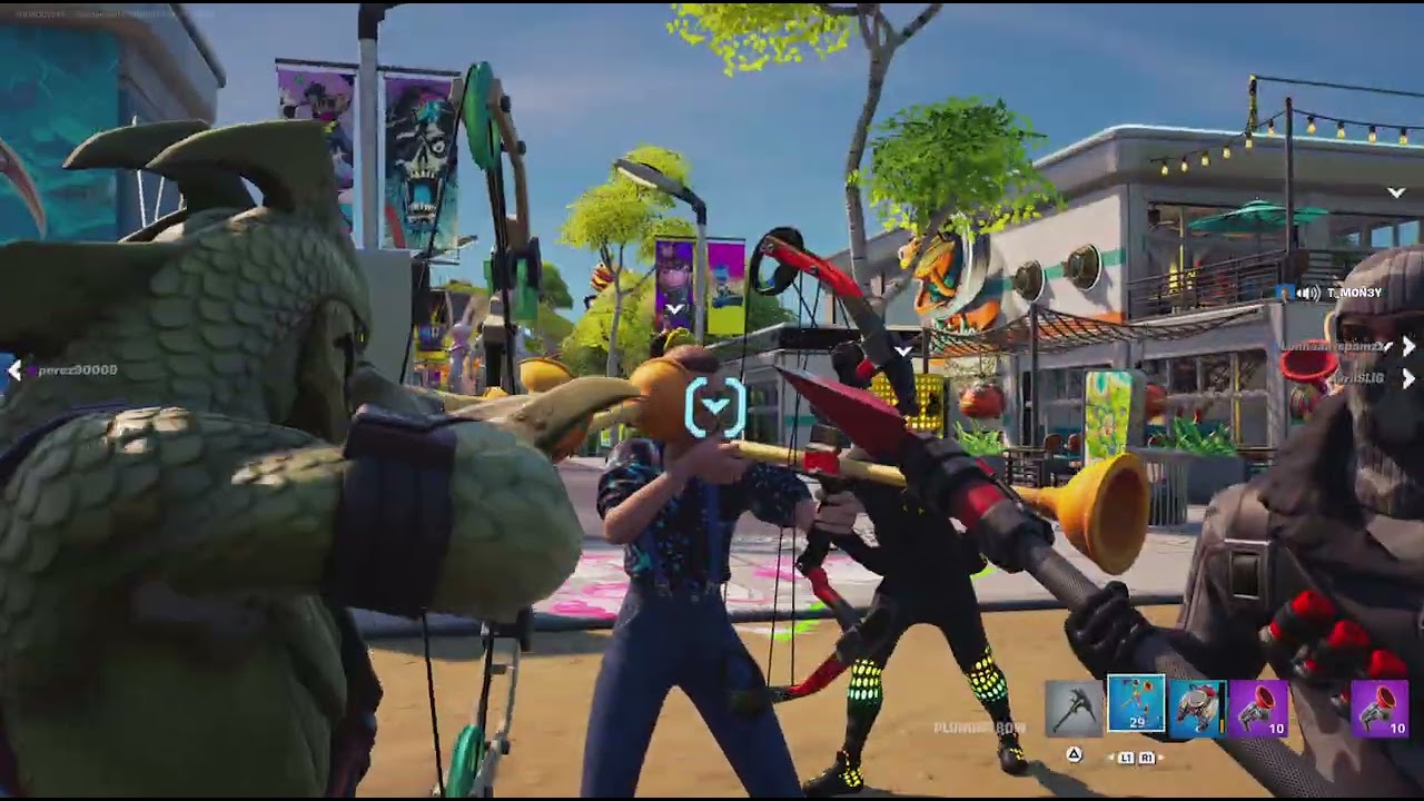 Playing Fortnite party royal!!