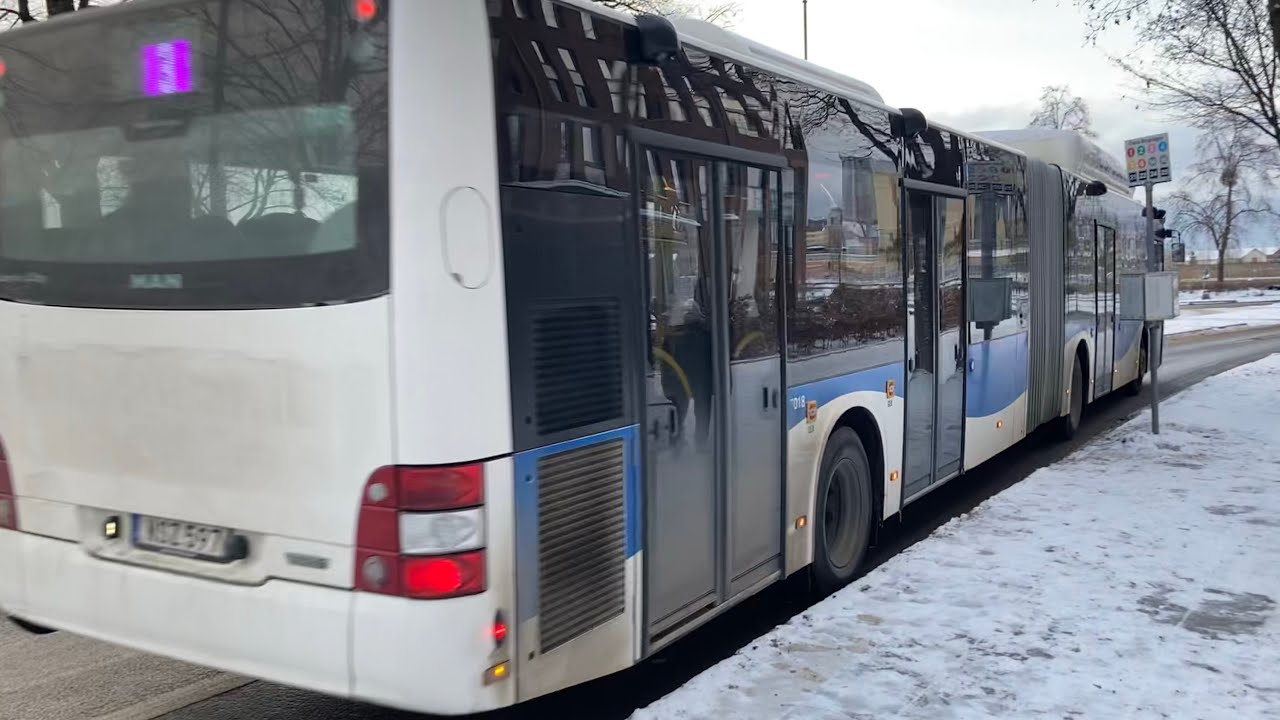Bus ride linje 3 från Västerås Flygplats till Pilgatan
