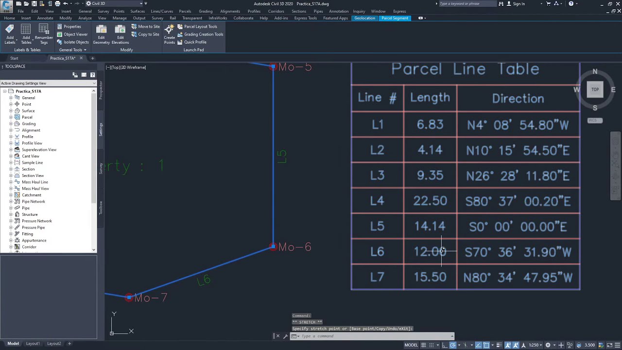 Civil 3D Personalizar tablas Rumbos y Distancias [02]