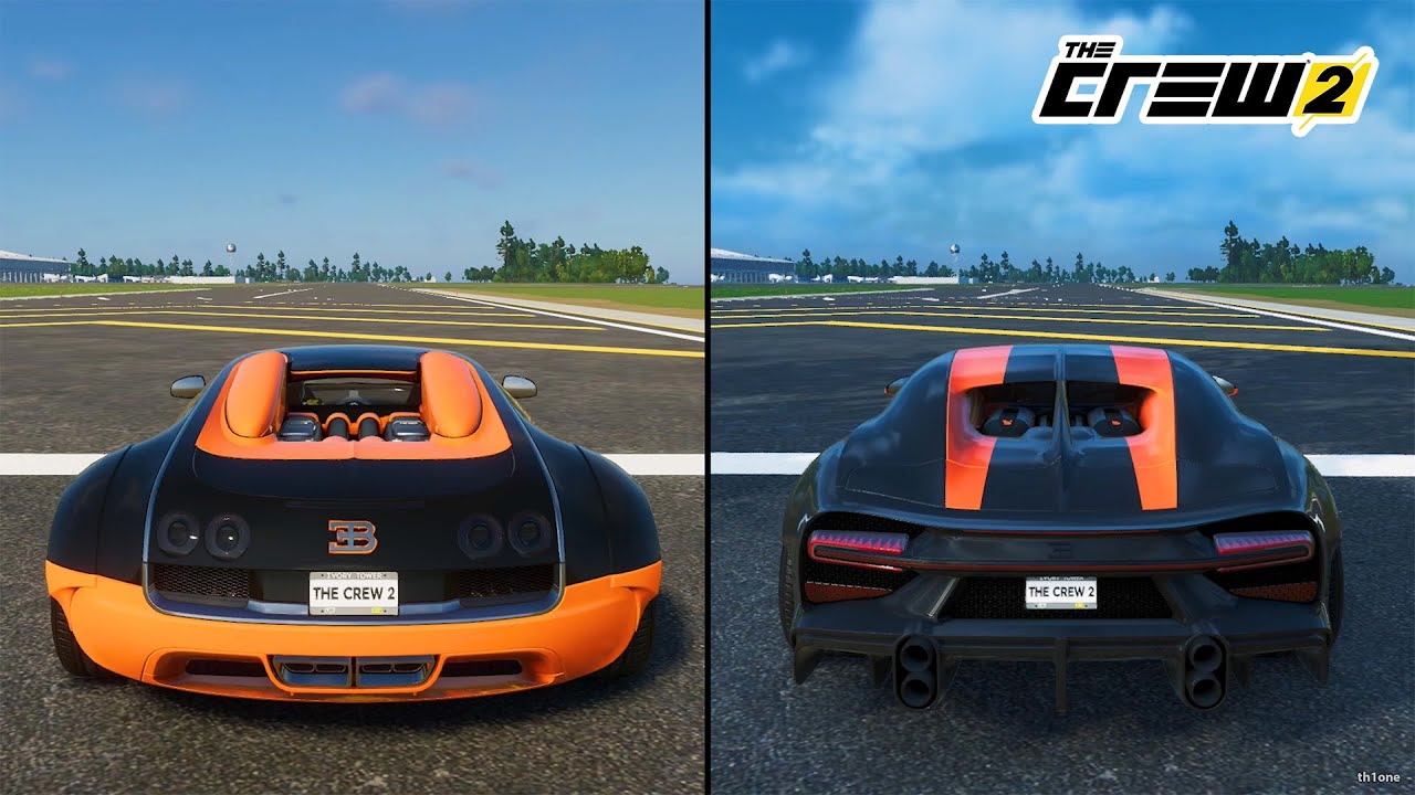 The Crew 2 | Bugatti Veyron 16.4 Grand Sport Vitesse 2016 vs. Bugatti Chiron Super Sport 300+ 2019