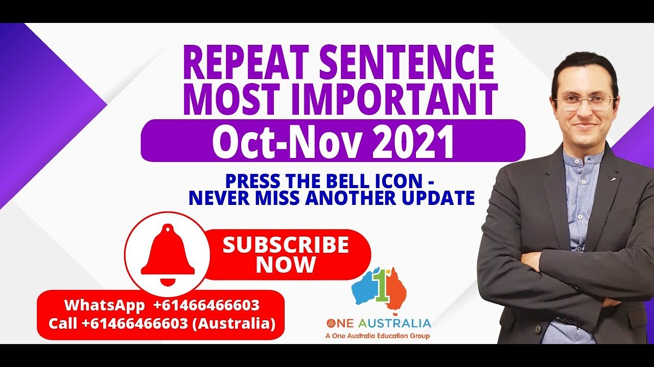 Repeat Sentence Practice PTE | PTE Repeat Sentence | PTE Speaking Latest | PTE Repeat Sentence Tips