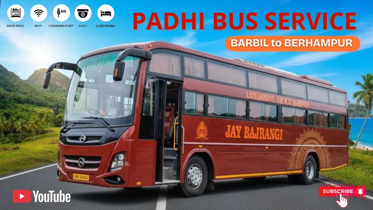 PADHI BUS SERVICE | BARBIL TO BERHAMPUR | NEW ASHOK LEYLAND 12M BUS|DETAILED VIDEO| BUS LOVER ODISHA