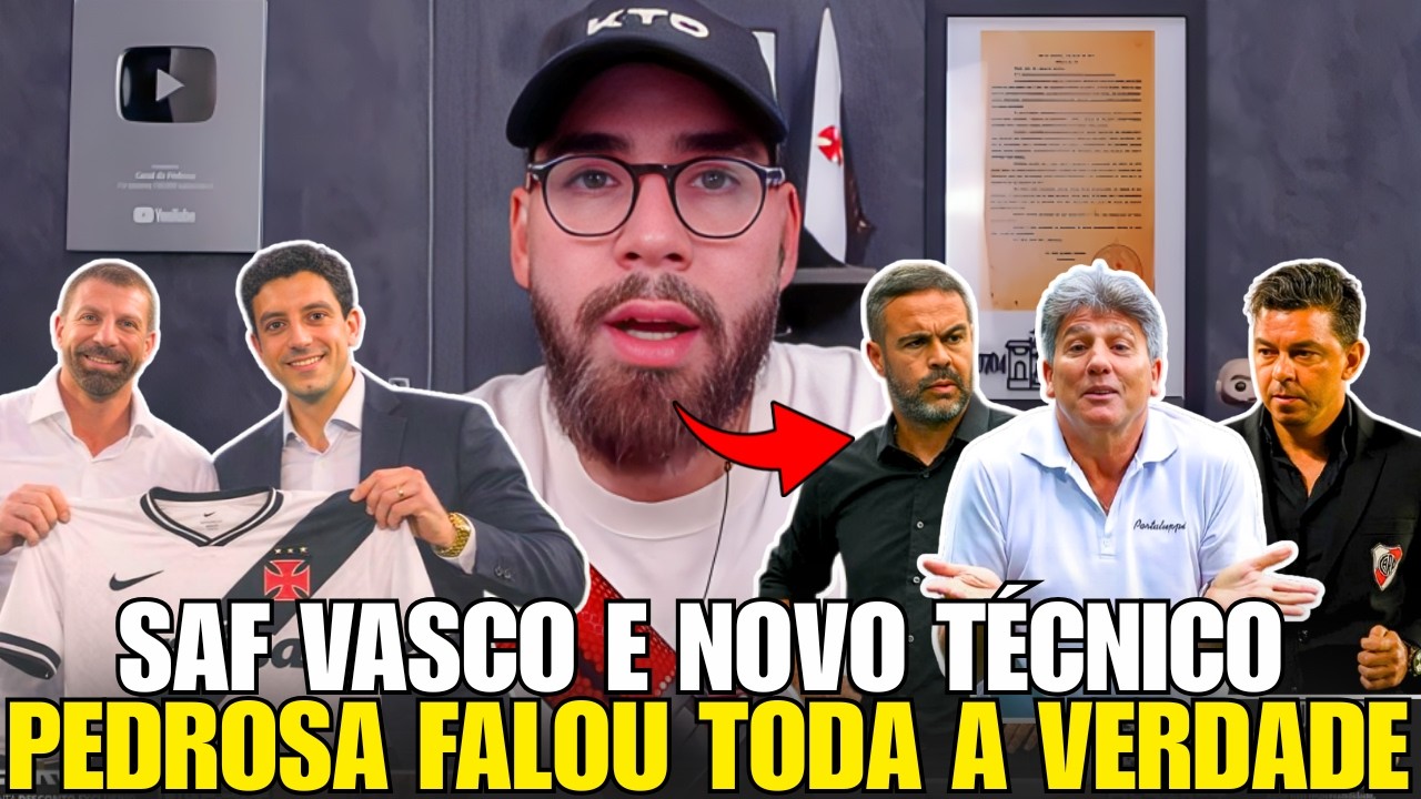 EXCLUSIVO! PEDROSA VAZA BASTIDORES DO VASCO SOBRE NEGÓCIO VASCO SAF E LAMACCHIA E ESCOLHA DO TÉCNICO