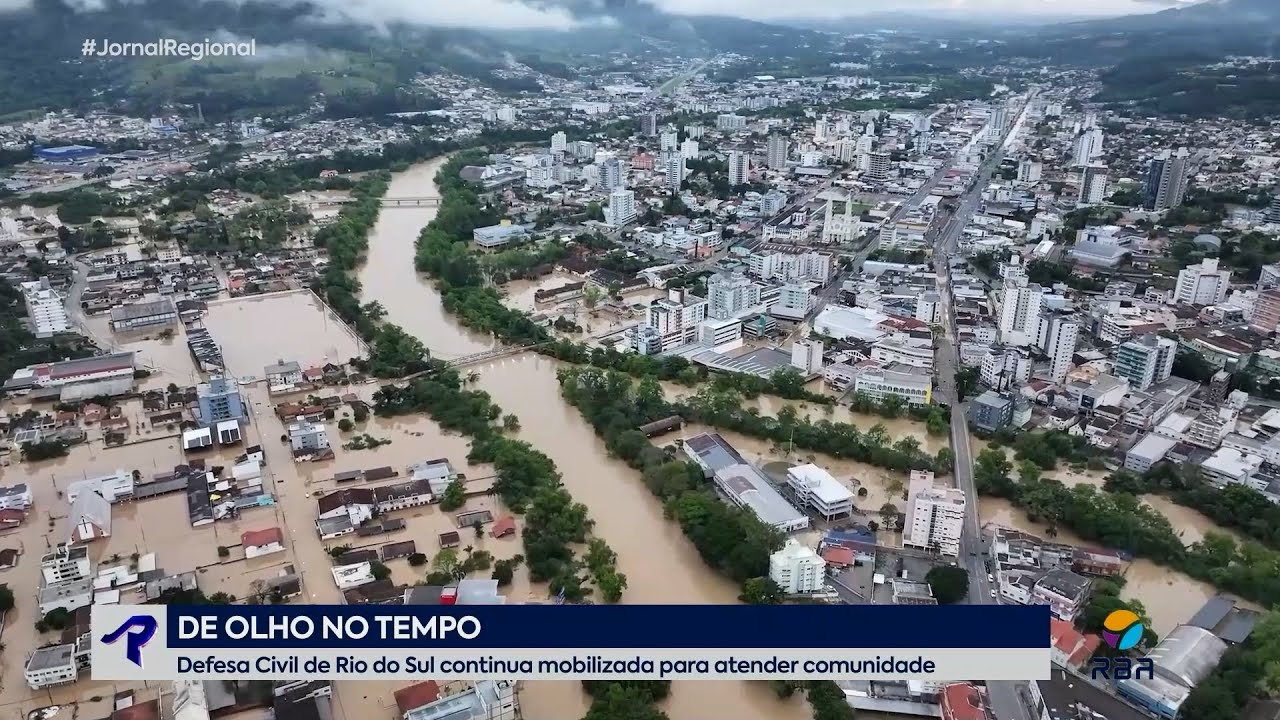 Coordenador da Defesa Civil de Rio do Sul fala sobre situação no município