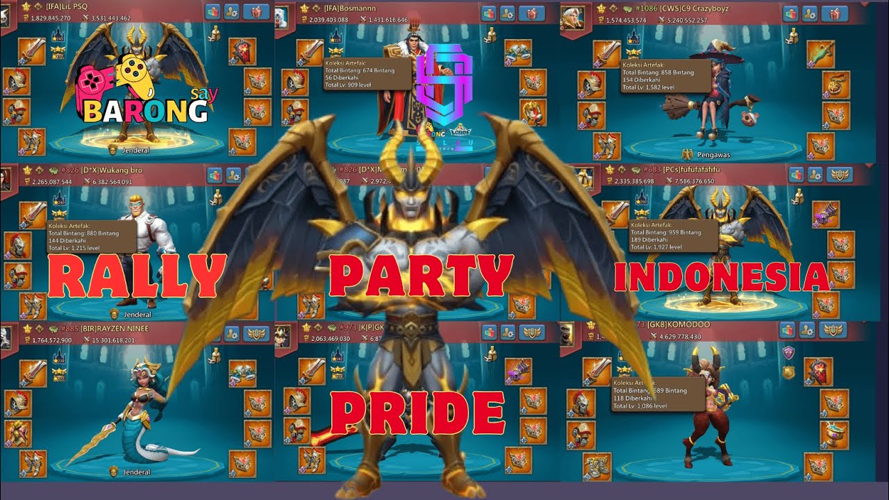 RALLY PARTY LEAGUE INDO SO CRUEL | PART 1 | Lords mobile