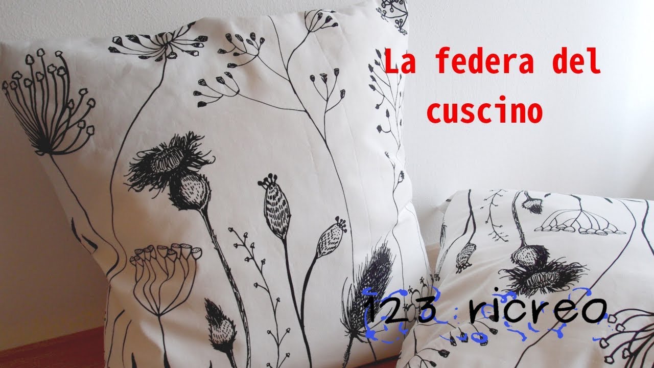 Federa per cuscino con bottoni