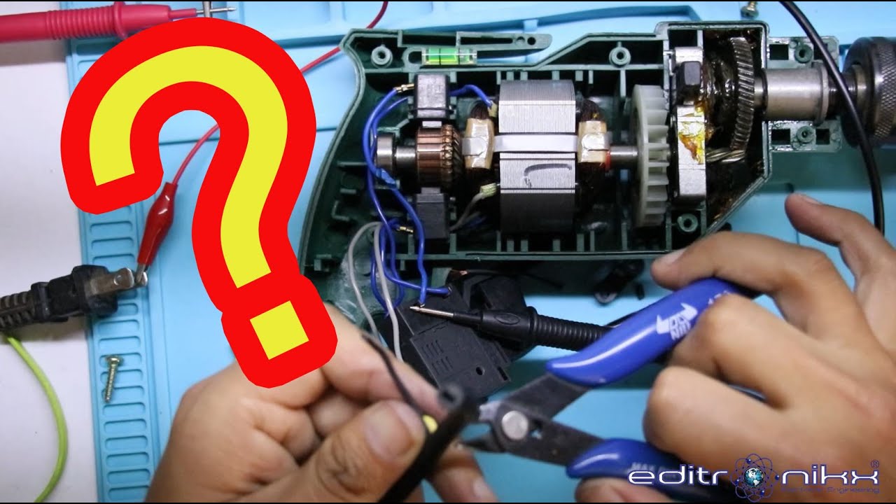 consejos de como TESTEAR de manera correcta EQUIPOS ELECTRICOS cuando no prenden |reparación taladro