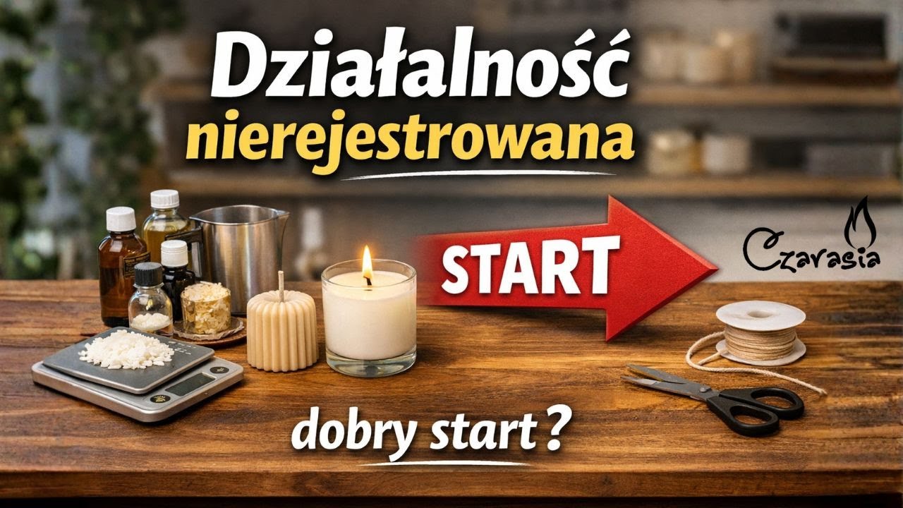 Chcesz sprzedawać świece, ale boisz się formalności?