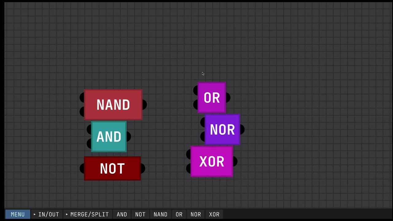 Making the Basic Gates in Digital Logic Sim 2.1.6! | Digital Logic Sim 8-BIT CPU