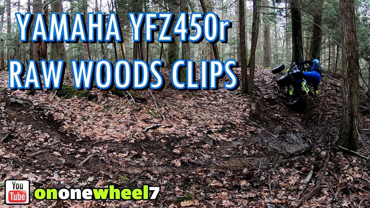 YAMAHA YFZ450R Raw woods riding