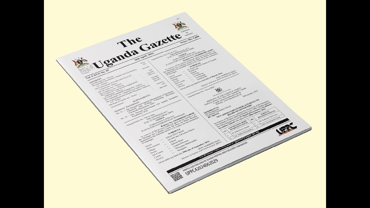 The Uganda Gazette