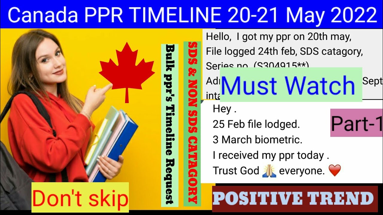 Canada PPR Update | Canada PPR Timeline today  | Who are getting fast PPR | PPR  20-21  May Part -1