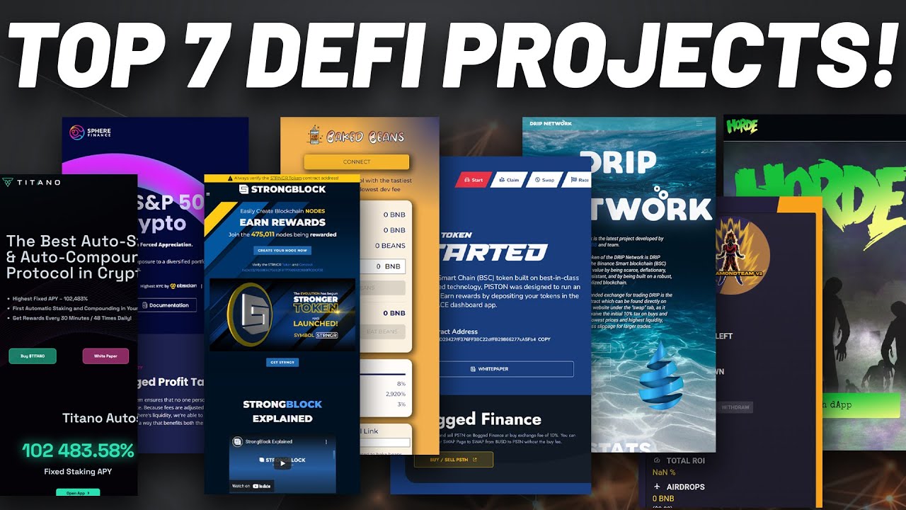 TOP 7 DEFI PROJECTS RIGHT NOW *PLUS A BONUS PROJECT*