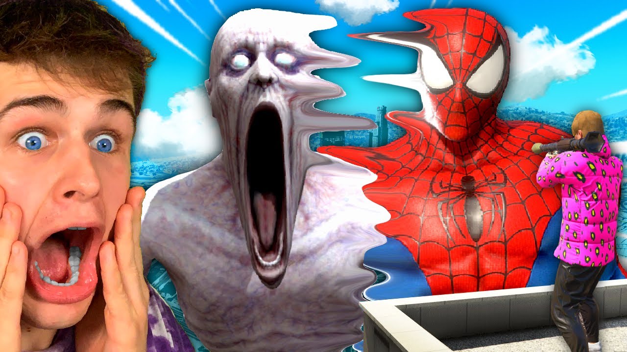 Spojil jsem SCP-096 a SPIDERMANA ve STRAŠIDELNÉ MONSTRUM! (GTA 5)