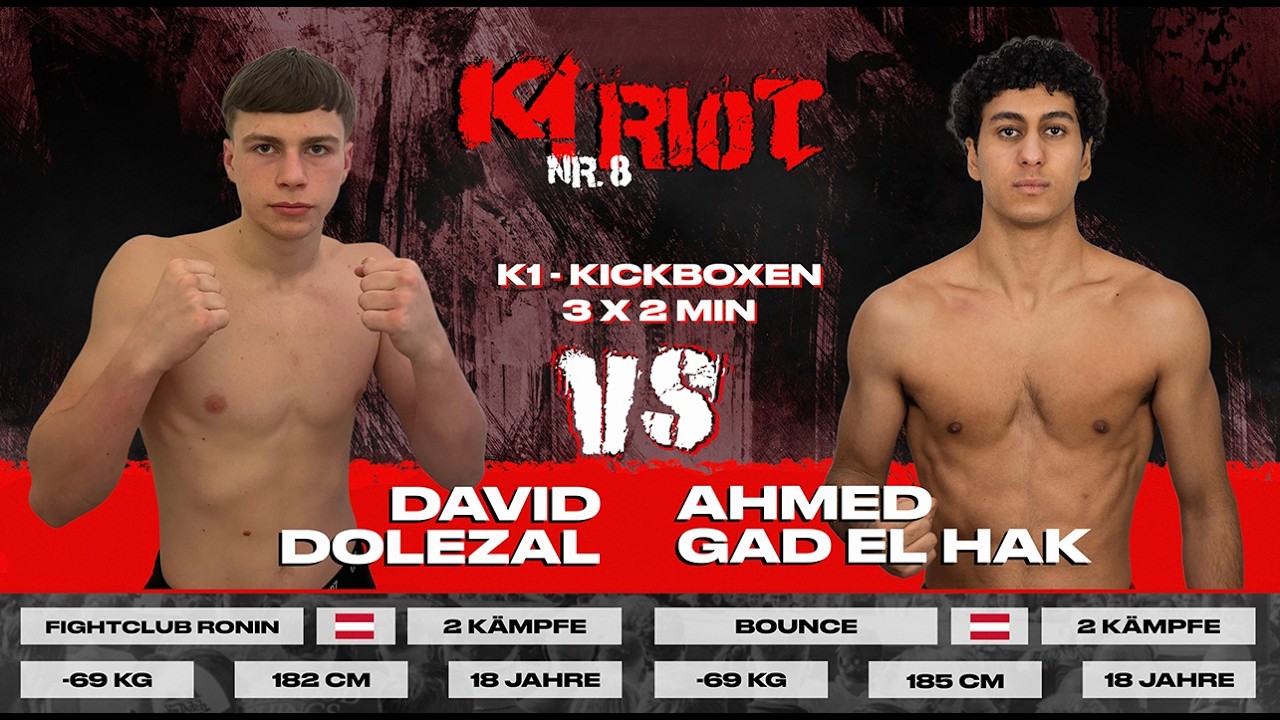 K1RIOT 8.0 | DOLEZAL VS. GAD EL HAK | 07.03.2026 | Halle B, Baden