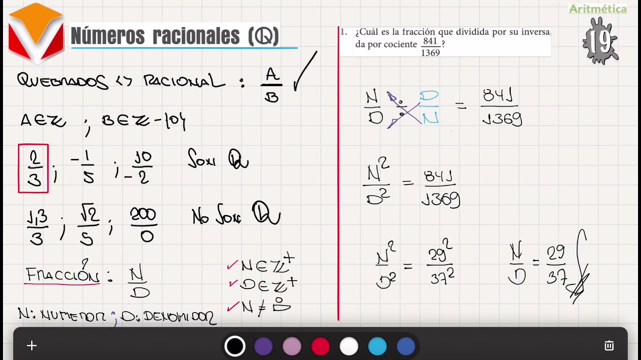 Números racionales (Q) - 5to secundaria.