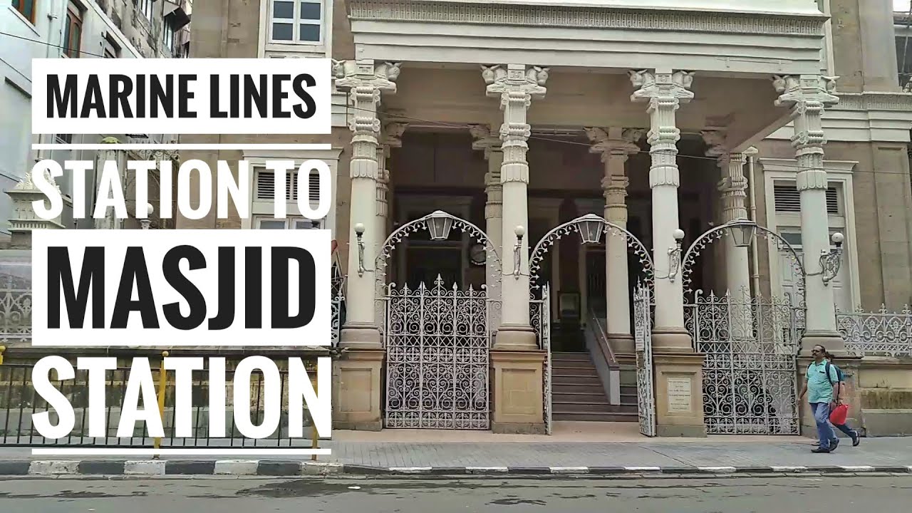 Marine Lines Station to Masjid Station | Mumbai, India | Walking Tour |