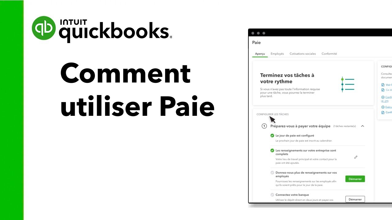 Comment utiliser QuickBooks en ligne Paie