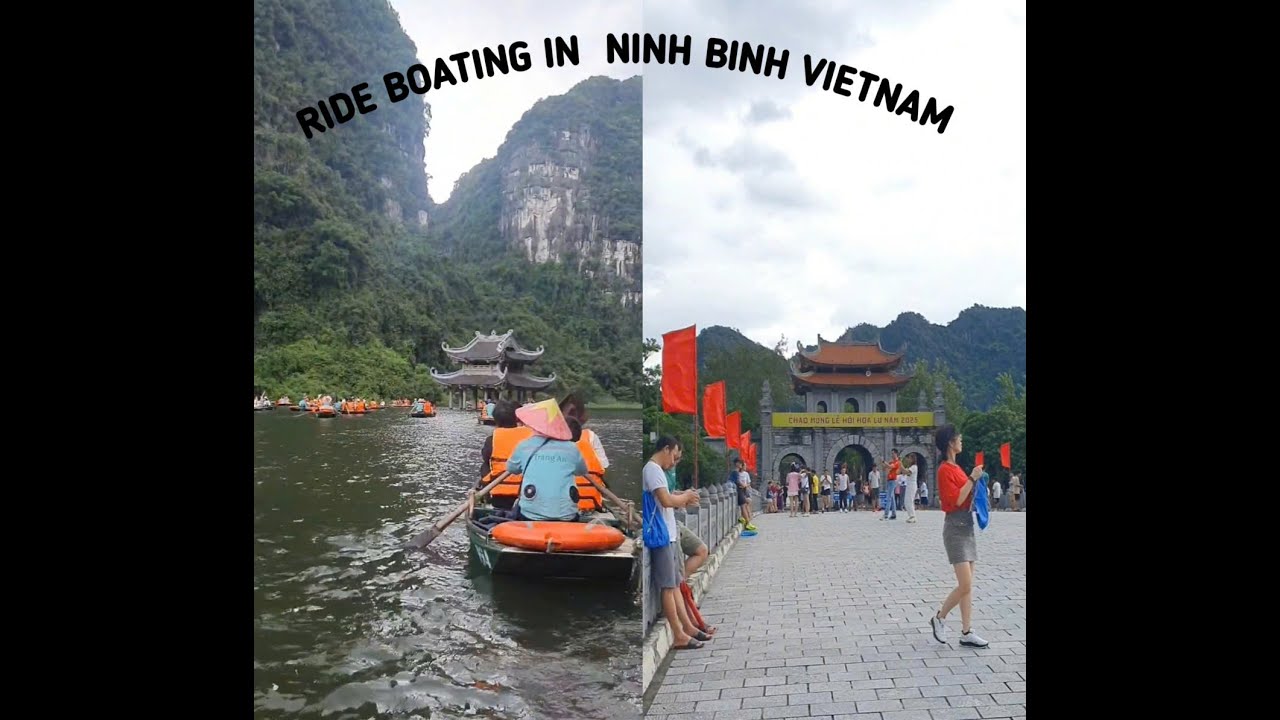 Boating in Ninh Binh Vietnam 