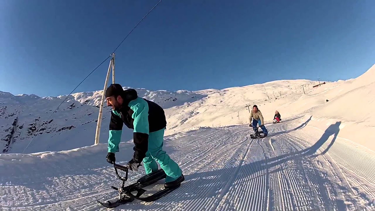 STIGA Snowracer skiers at R&ouml;ldalsterrassen, R&ouml;ldalen.