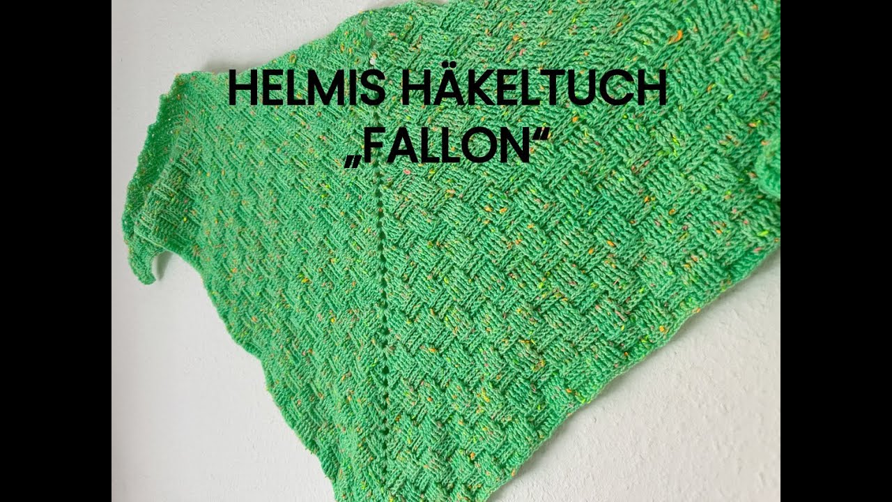 Dreieckstuch im Korbmuster häkeln für Anfänger.  #Reliefstäbchen  #anfänger #häkeln #crochet