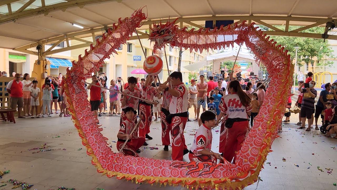 新加坡藝威體育會 Singapore Yiwei War Drums, Dragon Dance & Traditional Lion Performances on 4/2/23
